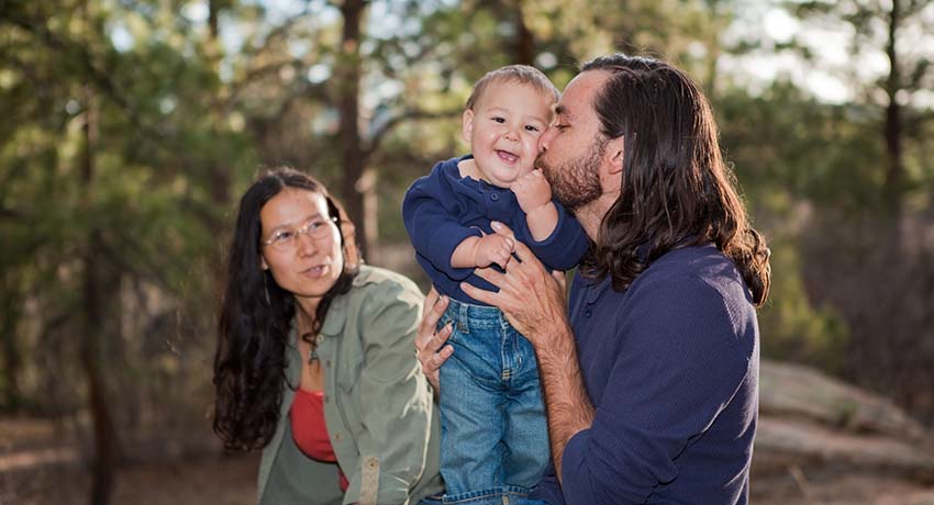 family with baby