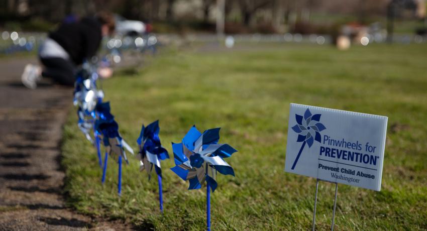 pinwheel planting at capitol building